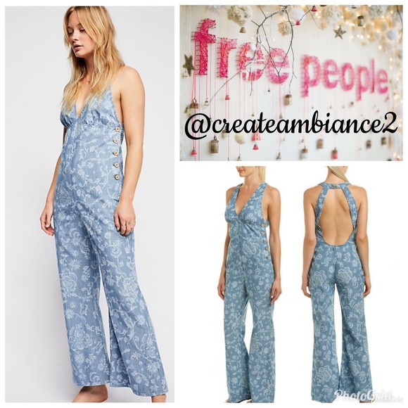 Free People Pants - Free People Print Jumpsuit